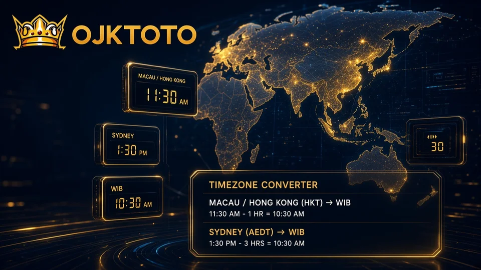 Konversi Jam Macau, HK, Sydney ke WIB